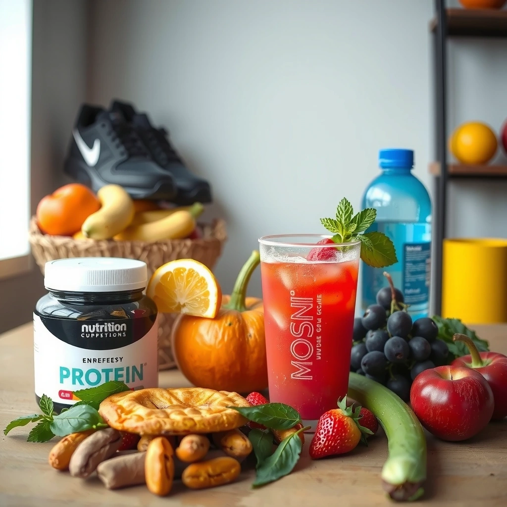 Sportlereernährung mit Proteinquellen und Energieboostern