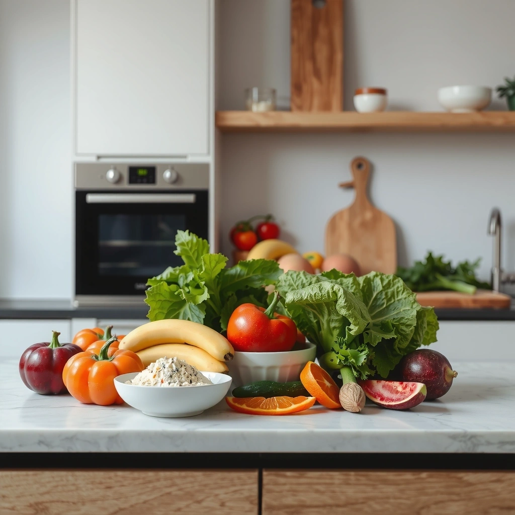 Healthy nutrition background