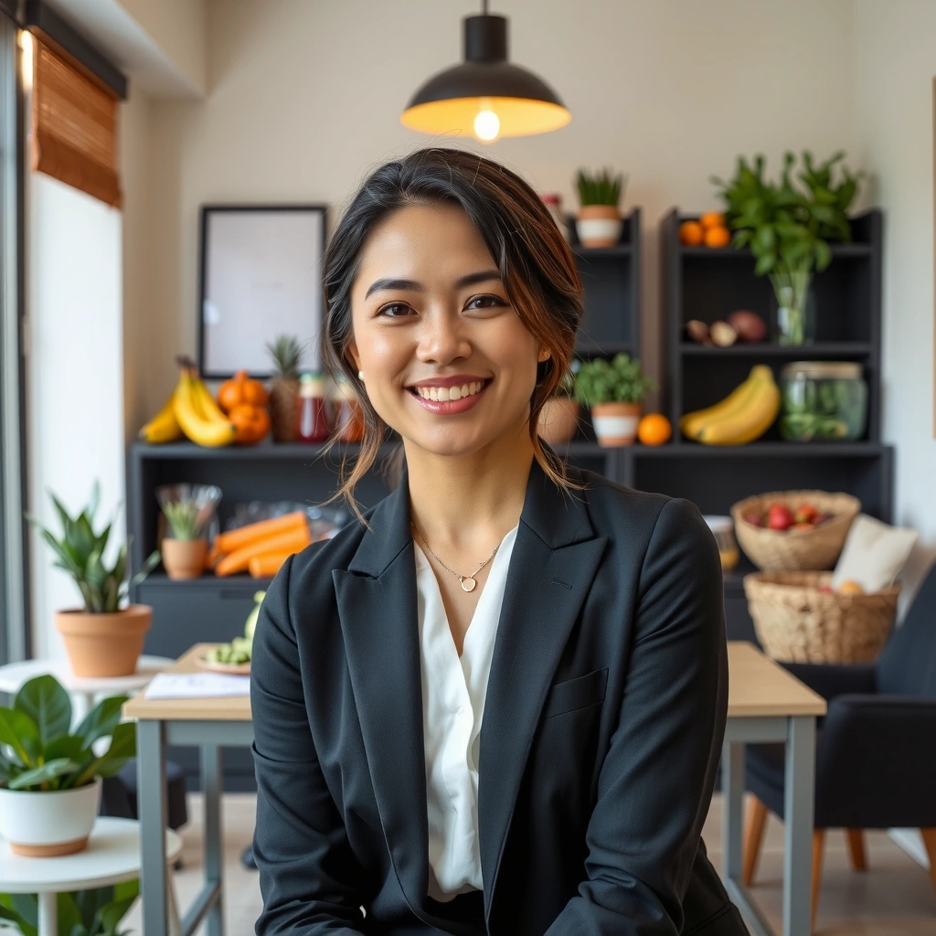 Dr. Sarah Weber in ihrer Beratungspraxis