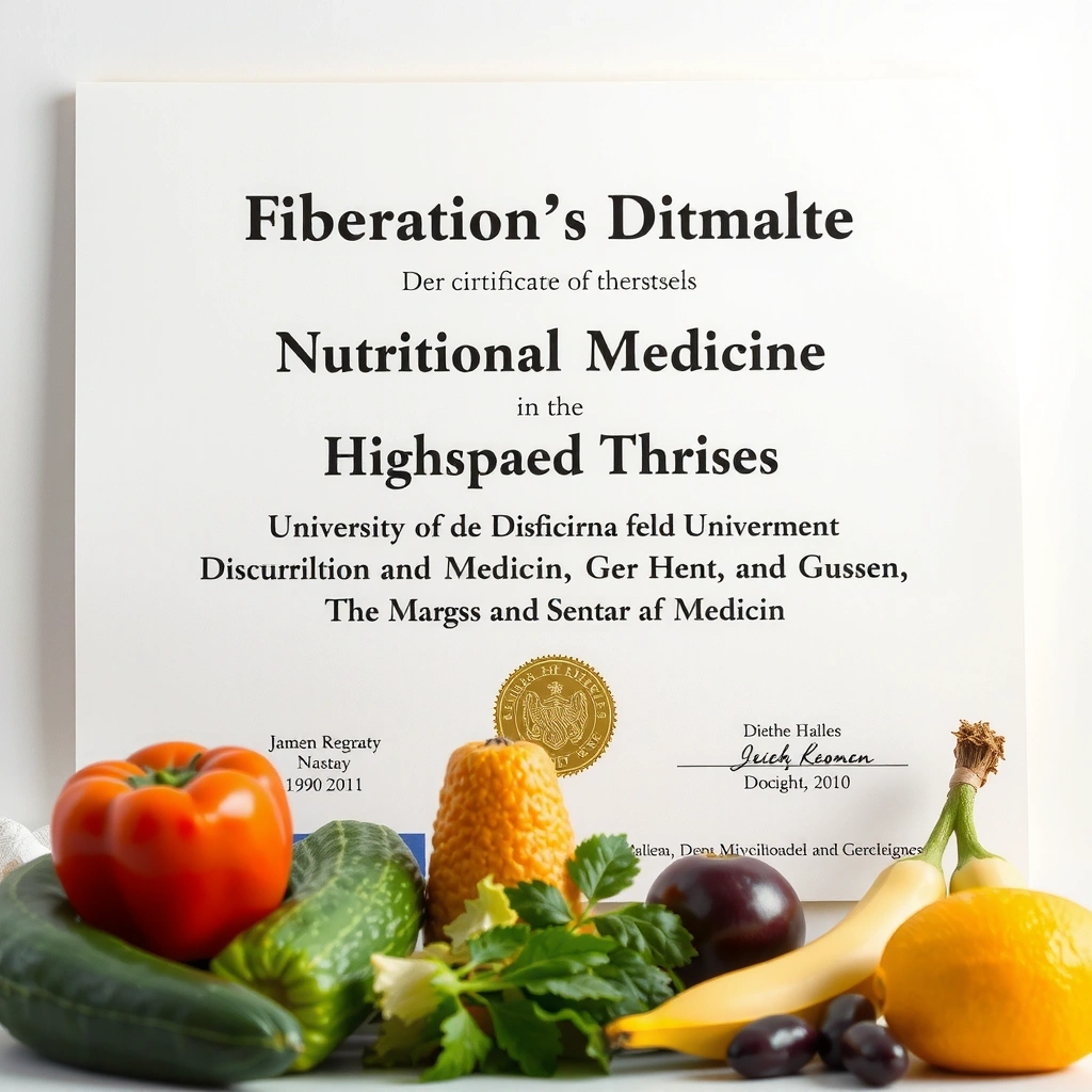 Master Ernährungsmedizin Urkunde
